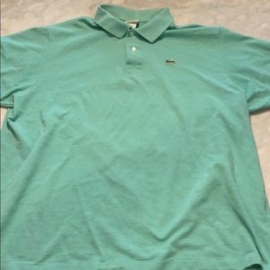 Heather Green Lacoste Short Sleeve Polo Shirt